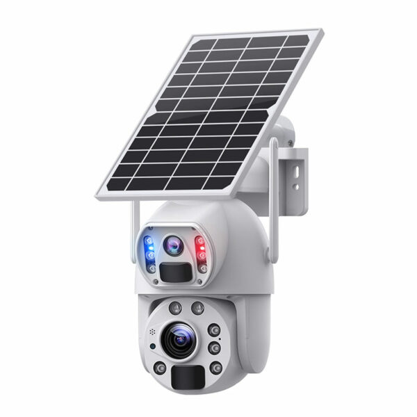 Outdoor Dual Lens Dual Screens Solar Wif&4G Ptz Security Camera - Image 3